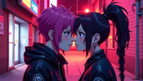 pasangan anime gaya urban streetwear yang keren