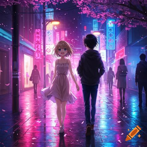Pasangan anime terpisah dengan gaya pinterest