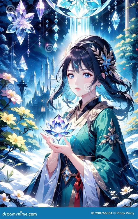 gadis anime dengan tema elemen alam