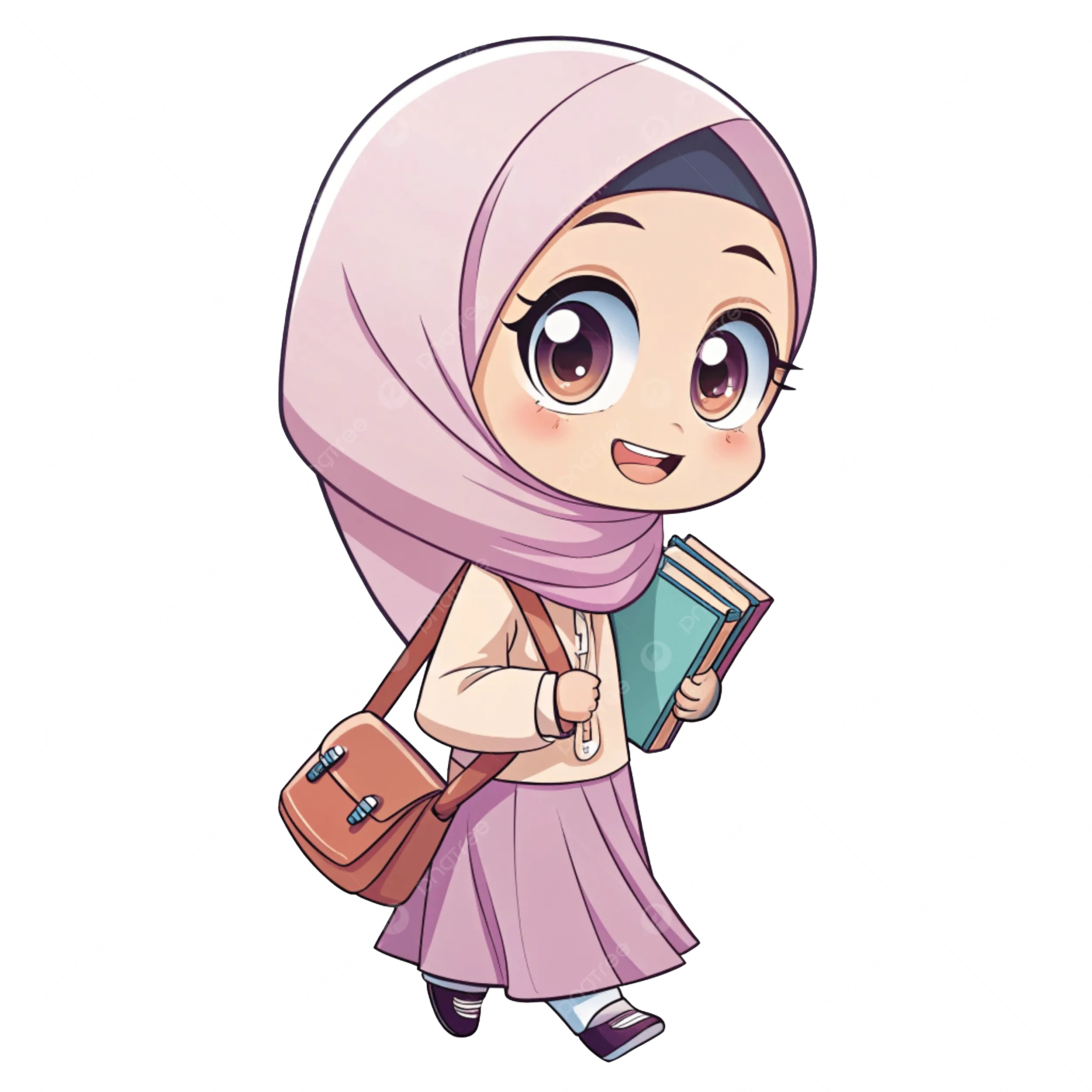 Karakter anime hijab imut