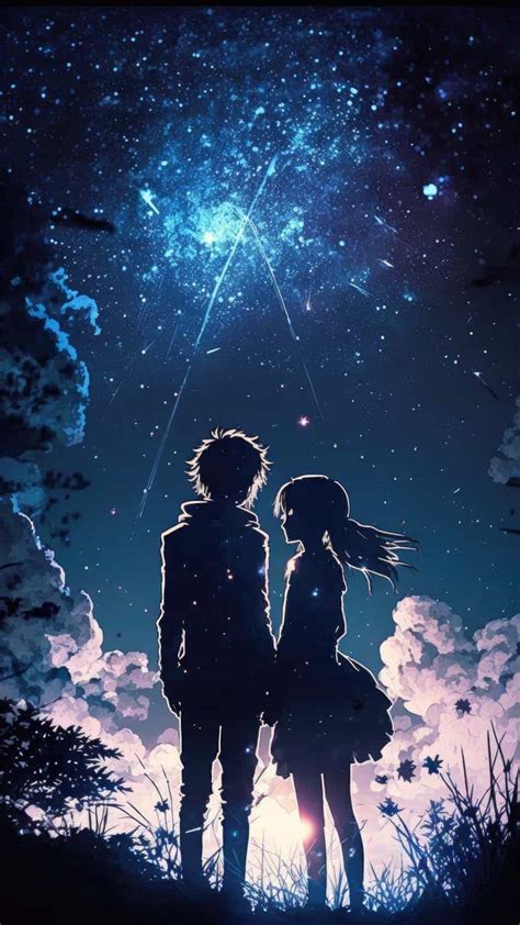 Gambar pasangan anime dengan resolusi tinggi untuk latar belakang