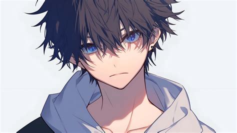 potret close up anime cowok resolusi tinggi