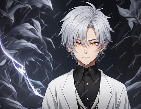 ilustrasi pria anime bergaya elegan