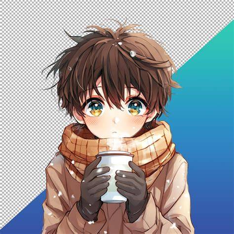 karakter anime cowok dengan tampilan imut