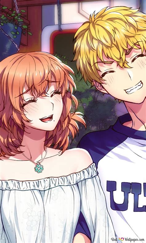 Takemichi dan Hinata dalam nuansa romantis kota Tokyo