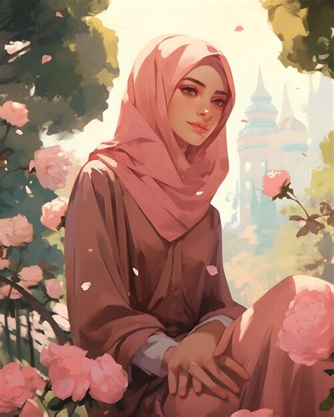 Foto Anime Keren Cantik Berhijab Pilihan Terbaik