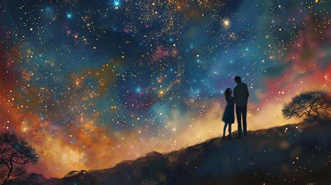 Ilustrasi pasangan anime dalam format wallpaper