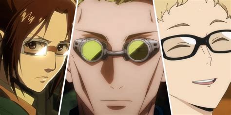 Karakter anime dengan kacamata dan gaya retro