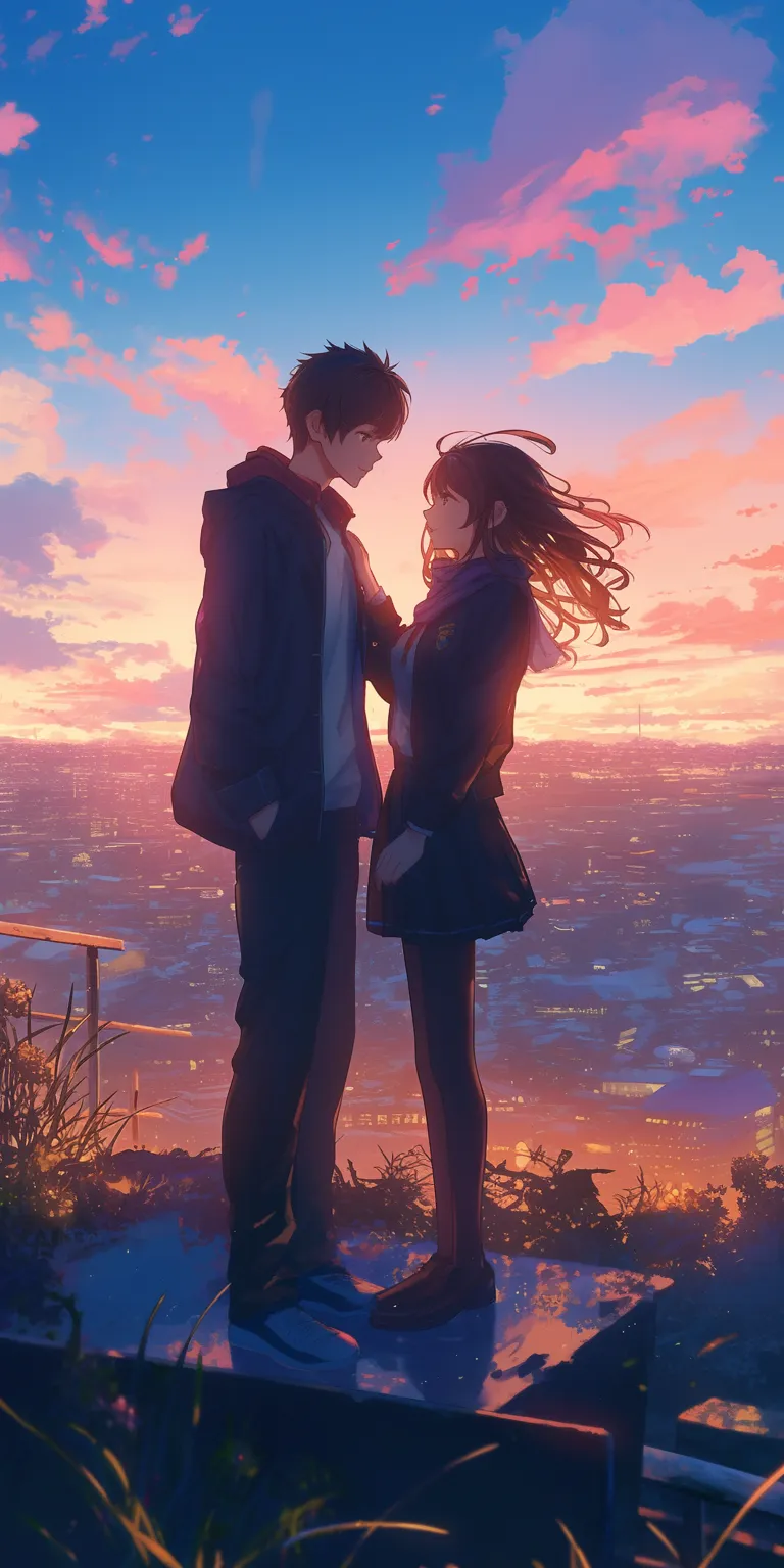 Wallpaper anime couple terpisah dengan branding supreme