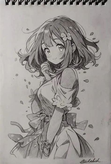 ilustrasi penuh cerita pada buku gambar anime