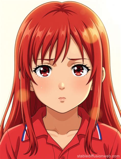 wajah karakter anime dengan ketajaman tinggi