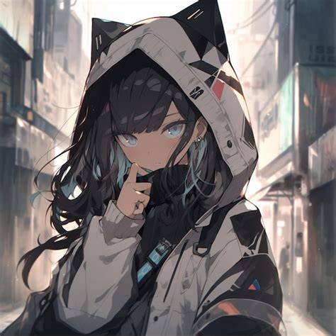 Gambar anime polos tanpa warna wallpaper karakter dengan aksesoris lucu