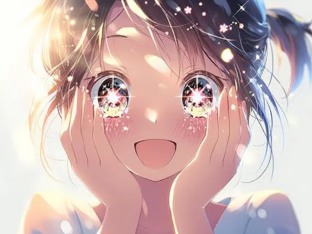 karakter anime kecil yang lucu dengan elemen sederhana