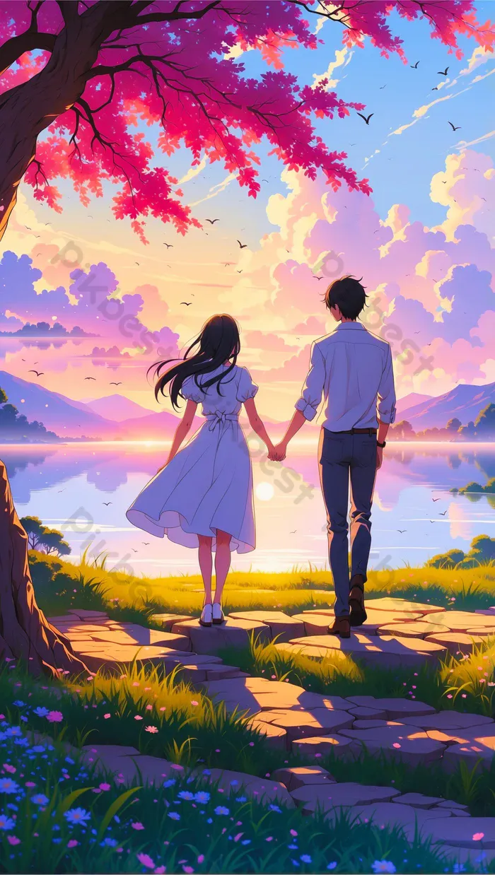 Matching Profile Anime Couple Wallpaper Pilihan Terbaik