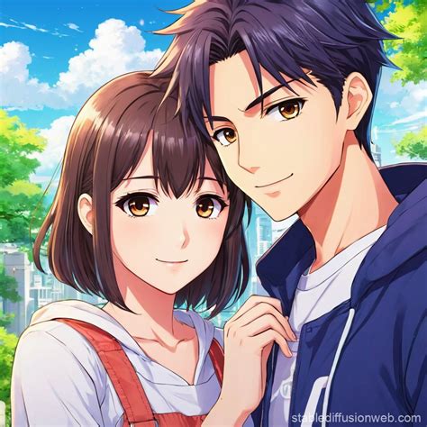 pp couple terpisah anime pacar hd dengan detail tajam