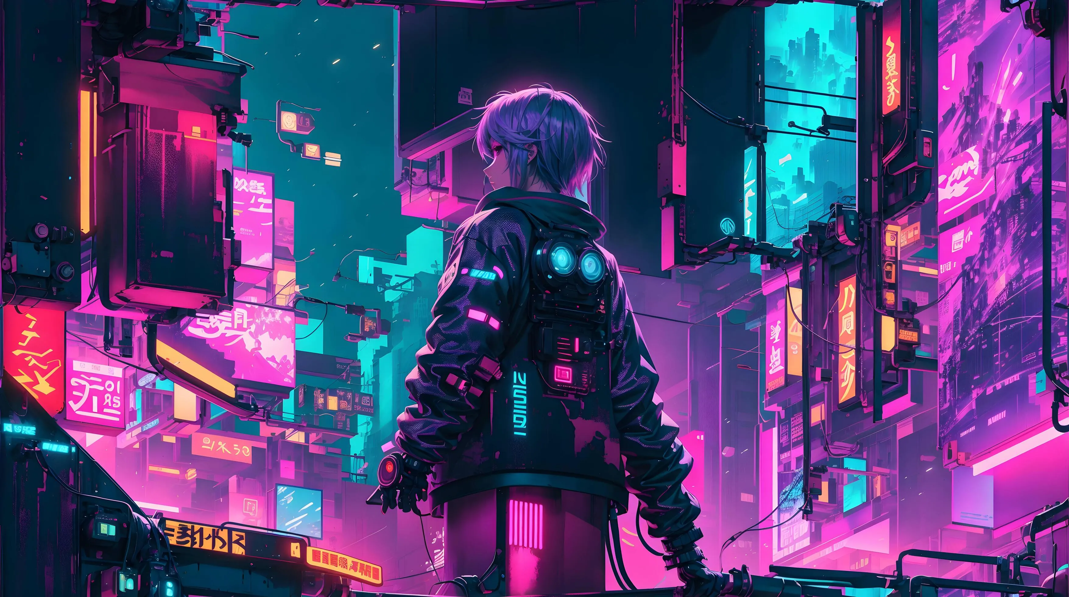 seni ilustrasi gadis anime tomboy