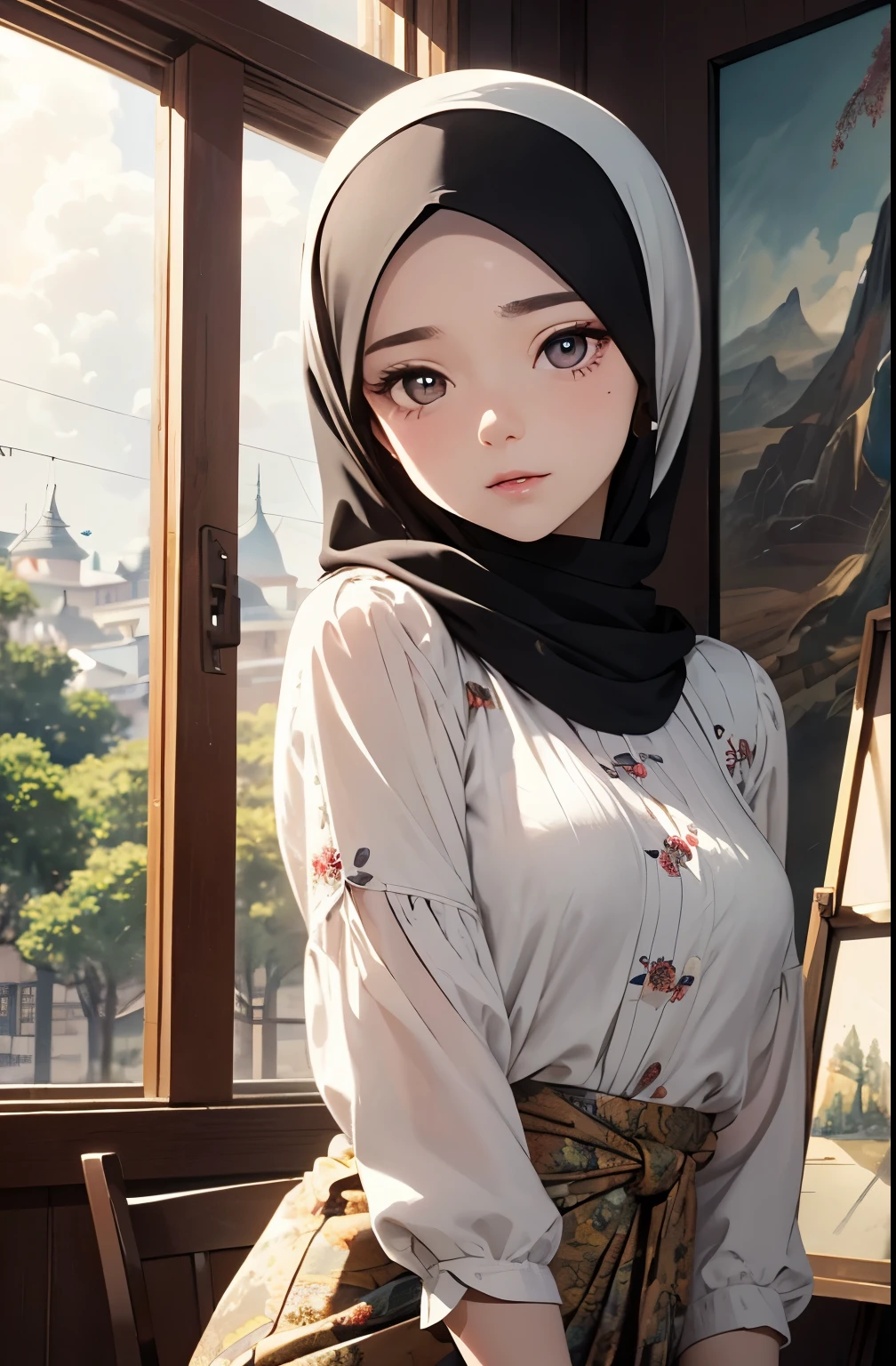 Wallpaper HD Anime Girl Hijab Koleksi Terbaru