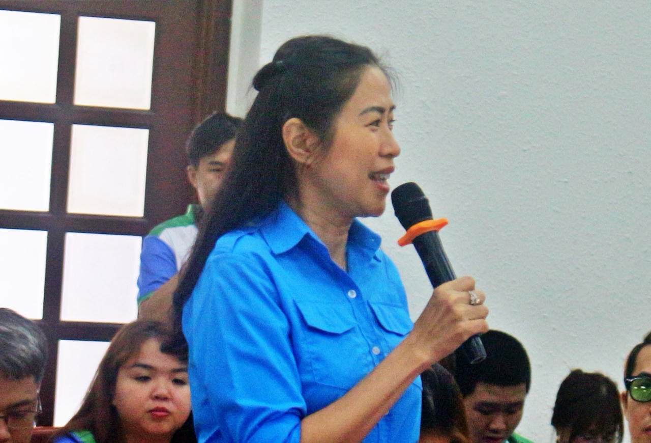MC Quynh Hoa - Wakil Direktur Pusat Kebudayaan Pemuda Kota Ho Chi Minh - berbagi pandangannya tentang tanggung jawab para seniman dalam menggunakan pengaruh mereka untuk menginspirasi gaya hidup sehat.