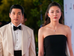 Aktris Tang Thanh Ha, yang dikenal lewat film ‘The Last Queen’, tampak cukup gugup di karpet merah DANAFF.