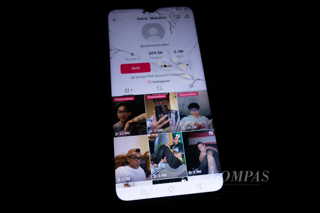 Akun Tiktok Satria Mahathir