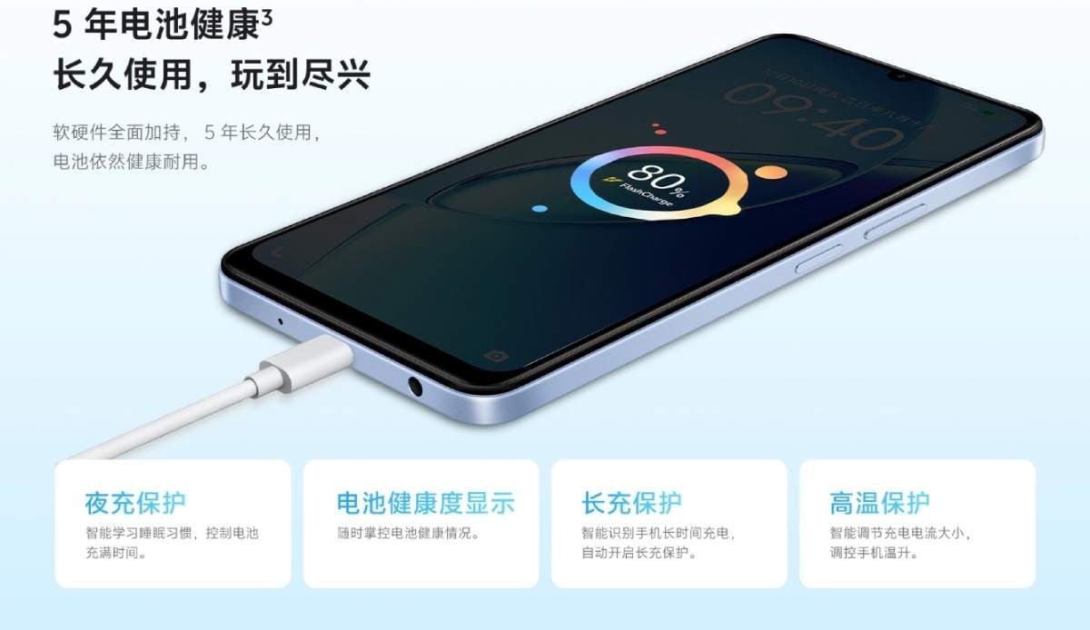 Vivo Y6c memiliki baterai yang tahan hingga dua hari.