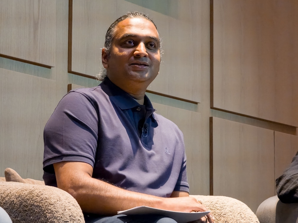 A person sitting in a chair