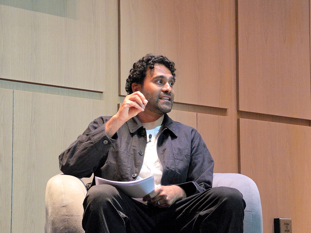 A person sitting in a chair