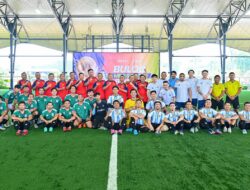 Bulog-Tidar Setia 93, artis dan jurnalis gaungkan pangan lewat bola