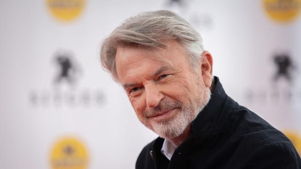 SYDNEY, AUSTRALIA - DECEMBER 04: Sam Neill speaks in the media room after receiving the Longford Lyell Award during the 2019 AACTA Awards Presented by Foxtel at The Star on December 04, 2019 in Sydney, Australia. (Photo by Rocket K/Getty Images for AFI)