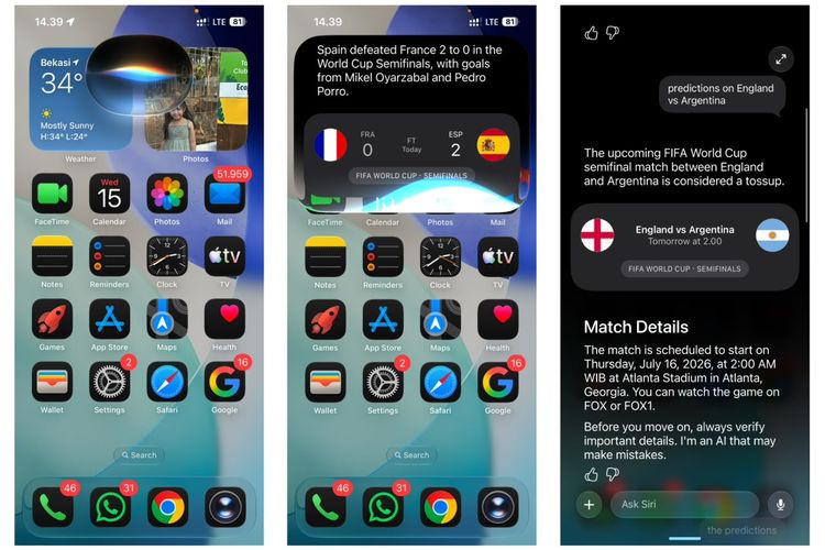 Siri AI di iOS 27.