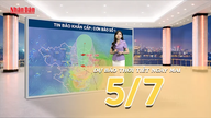 [Video] Prakiraan cuaca untuk malam ini dan besok, 5 Juli 2026: Topan No. 1 mendekati Teluk Tonkin bagian utara, hujan sangat lebat di Vietnam Utara, risiko banjir, banjir bandang, dan tanah longsor.